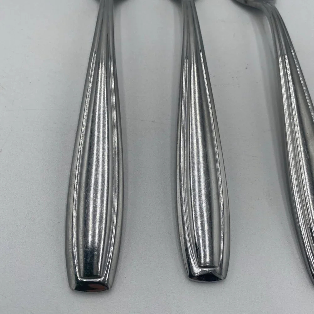 Oneida Satin Bristol Everdale Forks Set 3 Stainless Steel Flatware 8
